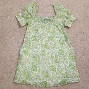 Green Paisley Dress